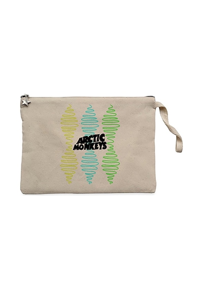 Arctic Monkeys Steep Wave Krem Clutch Cüzdan / El Çantası Krem