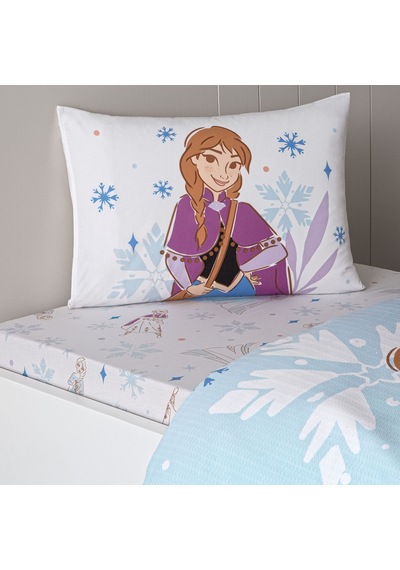 Taç Lisanslı Disney Frozen Family Tek Kişilik Pamuk Pike Takımı 000000001000049935 Çok Renkli