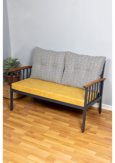 Bahçe Minderi İç Ve Dış Mekan Minderi Özel Ölçü 50x120x8cm Sarı