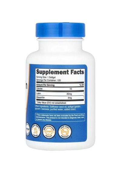 Nutricost Zeaxanthin With Lutein 120 Softgels