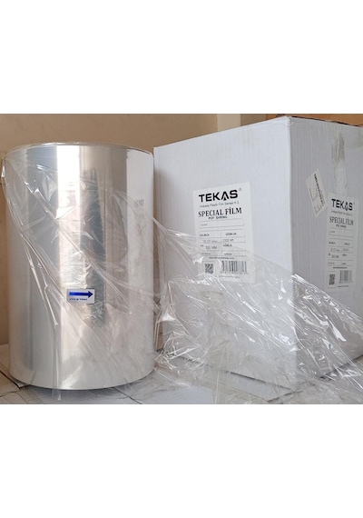 Tekas Ambalaj Pof Poliolefin Shring Film 52 CM 1332 M 15 Mikron
