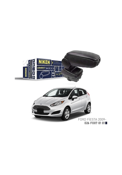 Niken Ford Fiesta 2009 Ve Sonrası Araca Özel Kol Dayama Siyah - Ekolmaks
