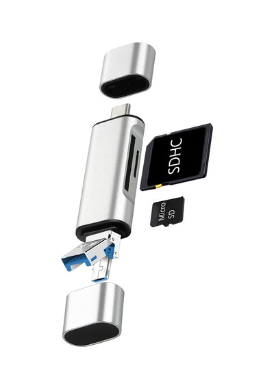 Type C Usb Kart Okuyucu Micro Sd Card Reader Çevirici Dönüştürücü Adaptör Ads-306