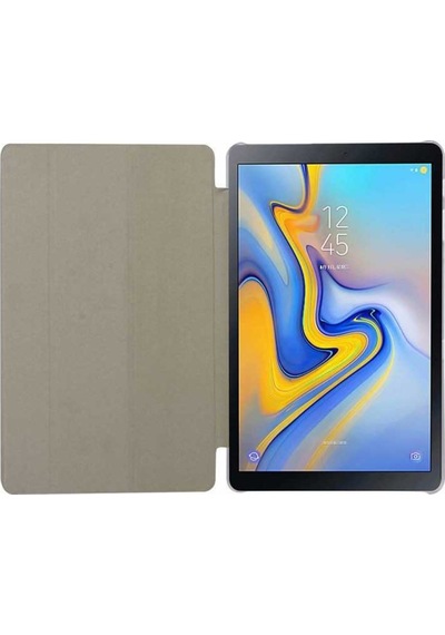 Huawei Uyumlu T5 10 Inc Tablet Kılıf Standlı Smart 1-1 Arkası Şeffaf