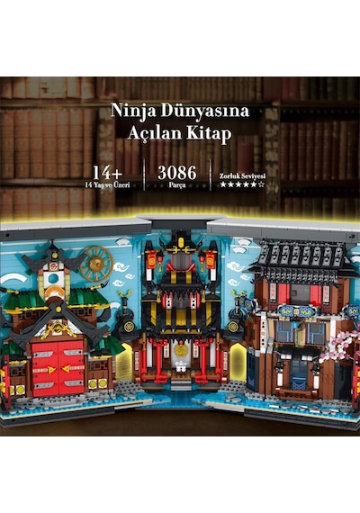Reobrix Ninja Book 66029 Brick Yapım Seti