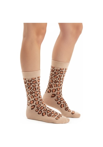 Gost Liria Leopard Socks Desenli Unisex Soket Çorap SOMON