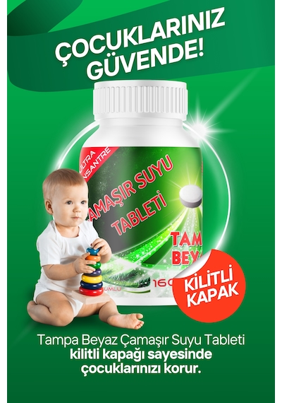 Tampa Çamaşır Suyu Tableti Ultra Konsantre 40 Tablet