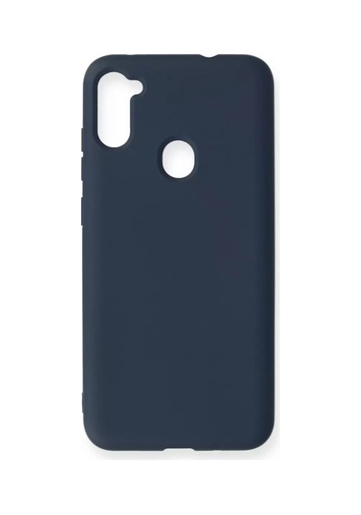 Aklow Akyoleticaret Samsung Uyumlu Galaxy A11 Kılıf Nano İçi Kadife Silikon - Lacivert
