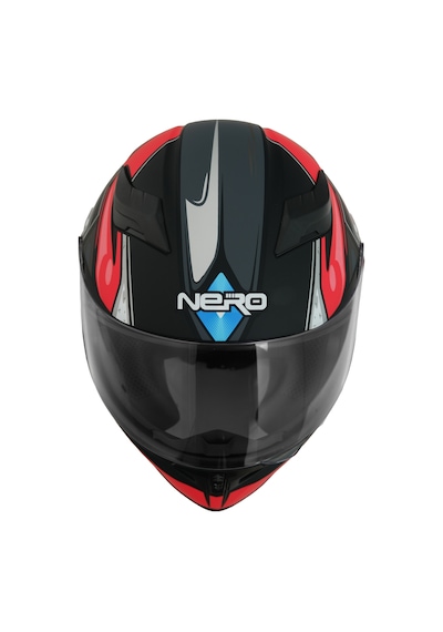 Gp Nero Mks003-mbb4r Güneş Vizörlü Şeffaf Full Face Motosiklet Kaskı Siyah Kırmızı