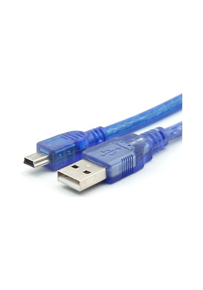 30cm Mini Usb Kablo Mavi 480 Mbps Usb 2.0 Hot
