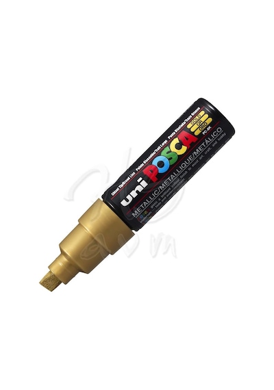 Uni Posca Marker Pc-8K 8.0 Mm Gold