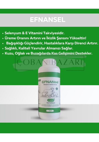 Efnan-sel Selenyum A-d-e Vitamini Takviyesi 1l