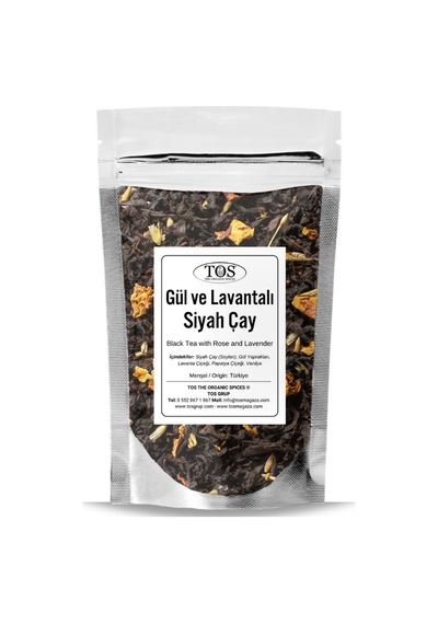 Tos The Organic Spices Gül ve Lavantalı Siyah Çay 100 G