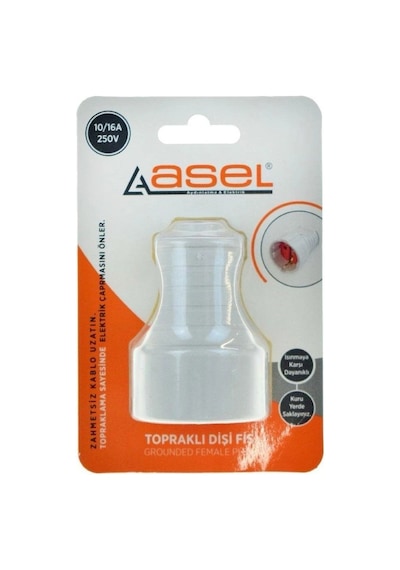 Vakumlu Topraklı Dişi Fiş