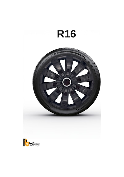 Volkswagen Up Club 16'' İnç Jant Kapağı 4 Adet Siyah S117