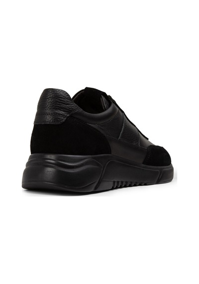 Deery Hakiki Süet Siyah Erkek Sneaker Ayakkabı - 01963Msyhe02 Siyah