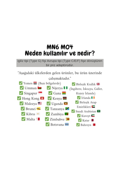 Mn6 M04 Priz Dönüştürücü/5 Adet Fiş Çevirici Adaptör-şarj Aleti Fiş Dönüştürücü