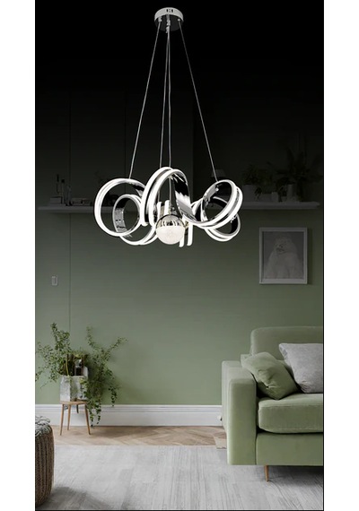 Modern Led Avize 3 Işık Rengi Beyaz-sarı-günışığı