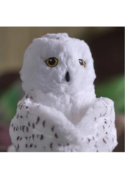 Sumuhome Skogsduva Yumuşak Peluş Oyuncak Baykuş El Kuklası Beyaz Beyaz