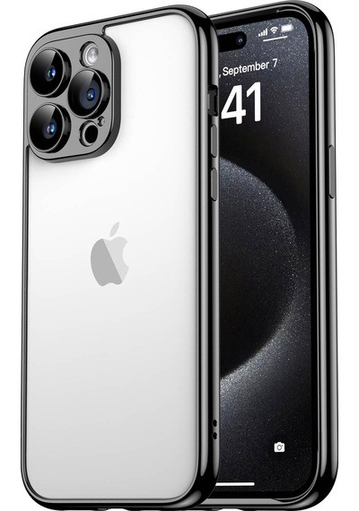 Apple Uyumlu iPhone 15 Pro Max Kılıf Zore Kamera Korumalı Bontez Bumper Gümüş