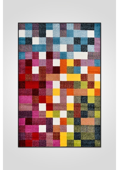 Colora Halı Koleksiyonu Yumuşak Renkli Kare Halı, Tozumaz, Modern Tasarım Ve Kolay Temizlik Multi 1