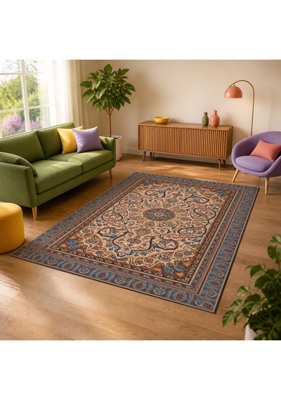Kartela Halı Nila Halı Jüt Taban Dokuma Halı - 100 X 150 Cm Çok Renkli