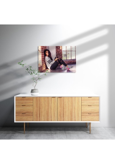 Cakasepetim Selena Gomez Adidas Reklam Pozu Ahşap Mdf Tablo