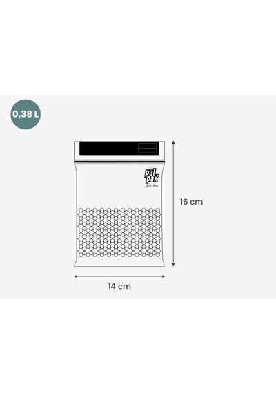Zip Bag Premium Kilitli Çok Amaçlı Poşet 20 Adet 14x16 Cm