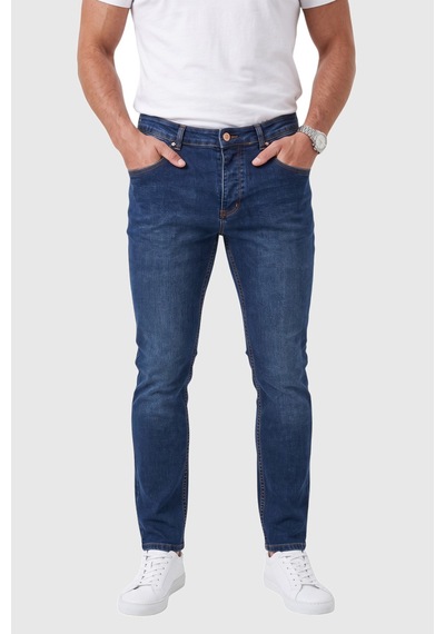 Deepsea Erkek Slim Fit Likralı Taşlanmış Lacivert Kot Pantolon Yumuşak Dokulu Esnek Dar Paça Jean 2602093 Deepsea Erkek Slim Fit Likralı Taşlanmış Lacivert Kot Pantolon Yumuşak Dokulu Esnek Dar Paça Jean 2602093