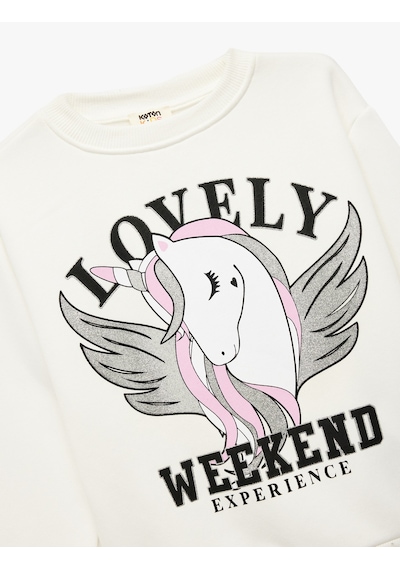 Koton Üç İplik Şardonlu Unicorn Baskılı Uzun Kollu Bisiklet Yaka Sweatshirt Ekru 6wkg10071ak Ekru Koton Üç İplik Şardonlu Unicorn Baskılı Uzun Kollu Bisiklet Yaka Sweatshirt Ekru 6wkg10071ak Ekru