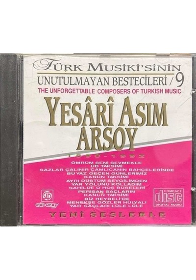 Plak Değildir Cd Dir Cd Yaseri Asım Arsoy Türk Musiki' Sinin Un