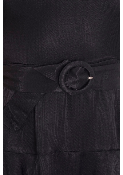 Soft Yumuşak Ince Çizgi Dokulu Fırfırlı Kemerli Astarı Şortlu Yazlık Saten Tulum Mat Siyah Siyah Soft Yumuşak Ince Çizgi Dokulu Fırfırlı Kemerli Astarı Şortlu Yazlık Saten Tulum Mat Siyah Siyah