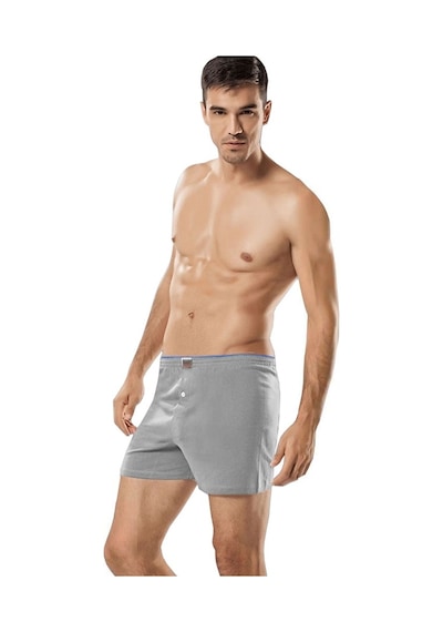Tutku 4'Lü Paket Düğmeli Erkek Boxer Şort Boxer