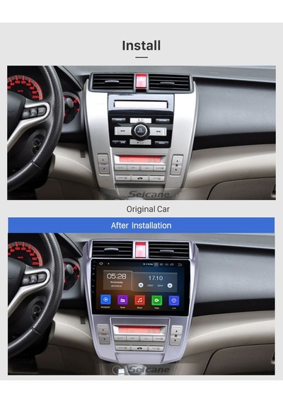 Honda City A/c 2008-2013 Uyumlu Multi Medya Navi Gasyon Usb Kamera Carplayer 4 Ram