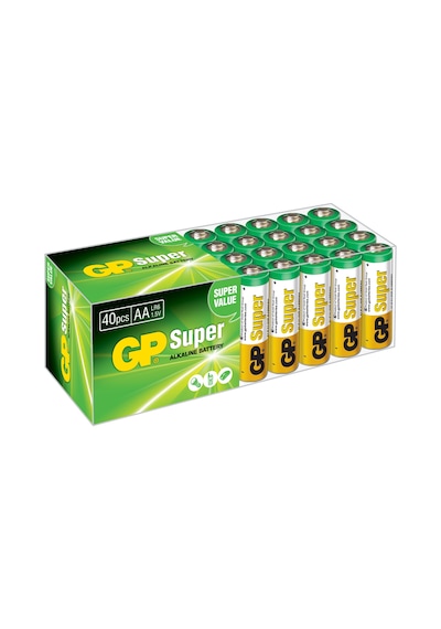 GP 15A-2VS40 Alkalin AA Kalem Pil 40'lı