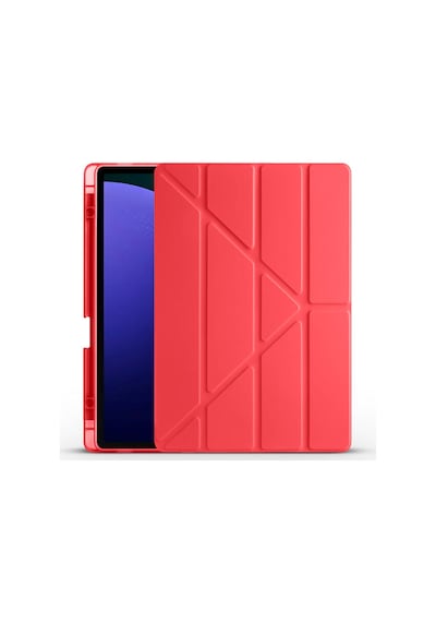 Galaxy Tab S9 Fe Plus Kılıf Uyumlu Zore Tri Folding Kalem Bölmeli Standlı Kılıf-kırmızı Tablet Kılıfı Galaxy Tab S9 Fe Plus Kılıf Uyumlu Zore Tri Folding Kalem Bölmeli Standlı Kılıf-kırmızı Tablet Kılıfı