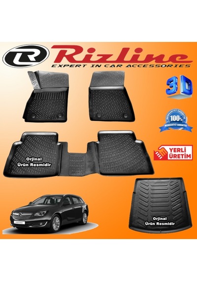 Opel Insignia Stw 3D Paspas+Bagaj Havuzu 2008-2016 Arası Rizline N11.8443