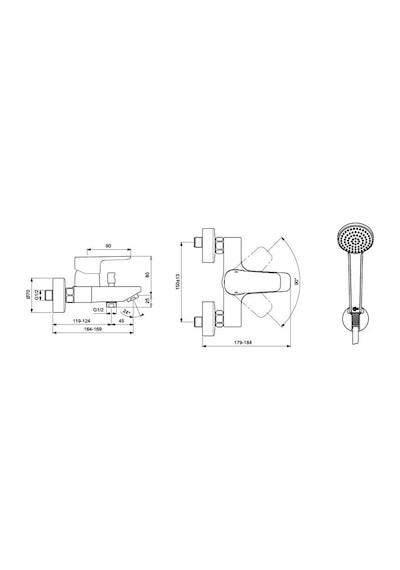 Ideal Standard Ceraplan Iıı Banyo Bataryası B0718Aa Krom