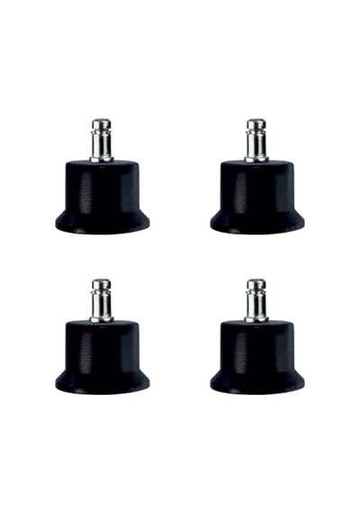 Bekleme Bingo Ayak Geçmeli Pimli - 50mm - Siyah 11mm Hks282 - 4 Adet Çok Renkli