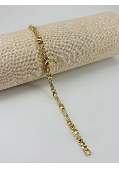 Tedar Renk Pirinç Cm Bileklik 17+2 Cm - Kbl0485 Najmaddin Standart