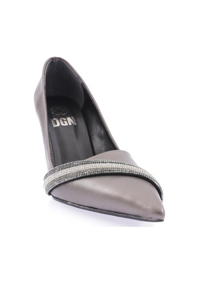 Dgn Ysf-05-23y Kadin Silver Taşli Bantli Abiye Ayakkabi YSF-05-1563-R1385 Platin