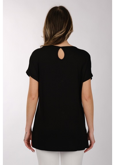 Daıdo Kadın T-shirt 20y311900832 Siyah