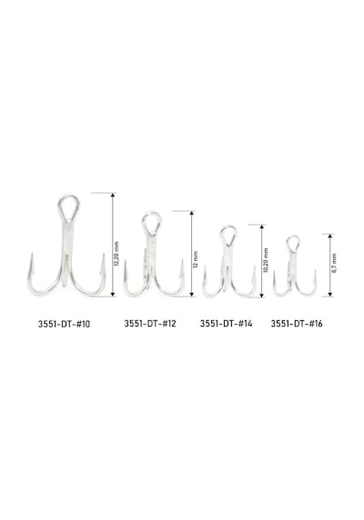 Hanfish Sharp Hook 3551 Dt Üçlü İğne No: 14
