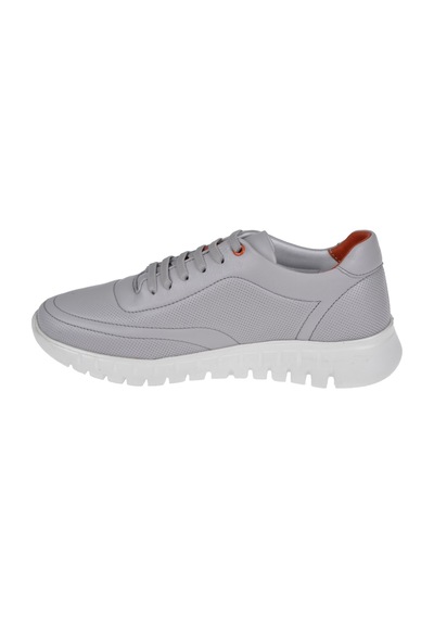 Pullman Hakiki Deri Kadın Spor Ayakkabı Sneaker Yna-2021 Gri