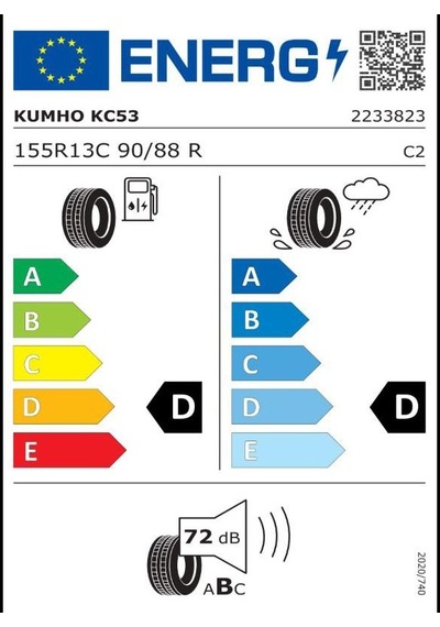 Kumho 155R13C 90/88R 8Pr Portran Kc53 Yaz Lastiği 2024