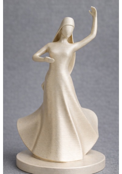 15 Cm Hediyelik Kafkas Adige Çerkes Kültürel 3d Heykel Dekor Figür Beyaz Renk