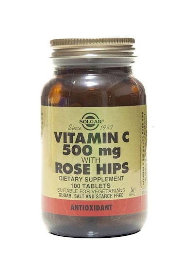 Vitamin C 500 Mg Rose Hips 100 Tablet 033984023802