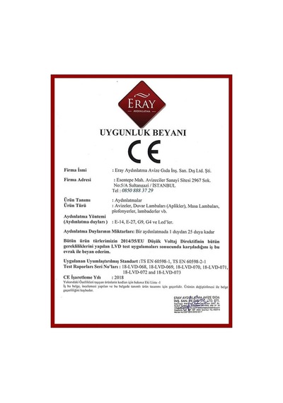 Eray Aydınlatma 4008-1 Siyah Led Aplik Siyah
