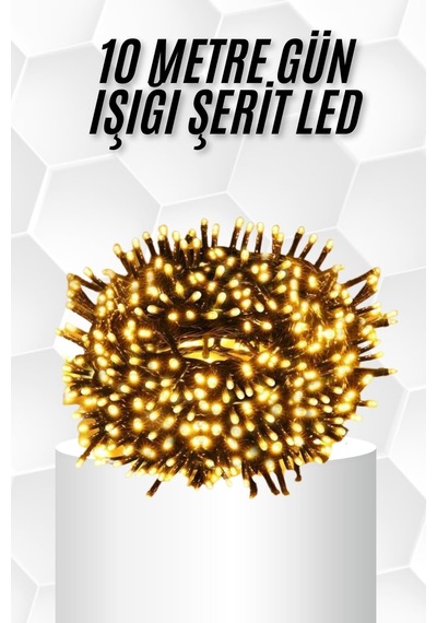 10 Metre Led Işık Gün Işığı Her Ortama Uygun Ampüllü - Lisinya Çok Renkli 48933950