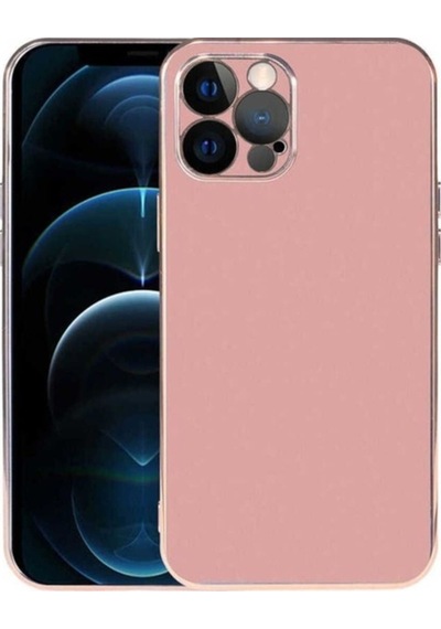 Apple Uyumlu iPhone 12 Pro Max Kılıf Zore Viyana Kapak Rose Gold